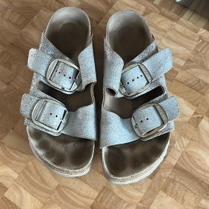 Arizona Birkenstock, Silver, size 39